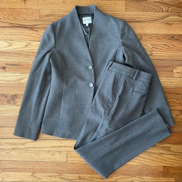 Armani Collezioni grey tweed wool dress pants size 2 - Picture 14 of 14